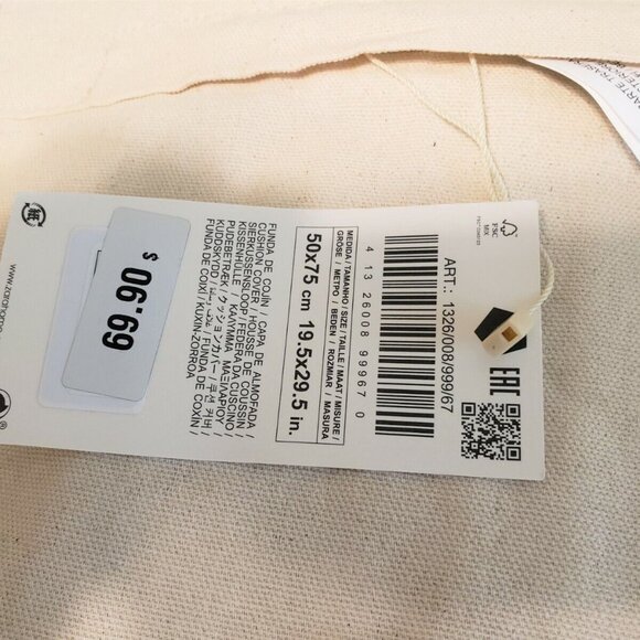 ZARA Home boho pillow cover R$69.90 tasseled rectangle decorative - Picture 2 of 4